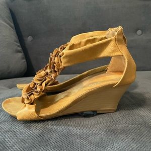 Patrizia by SpringStep faux leather wedge heels